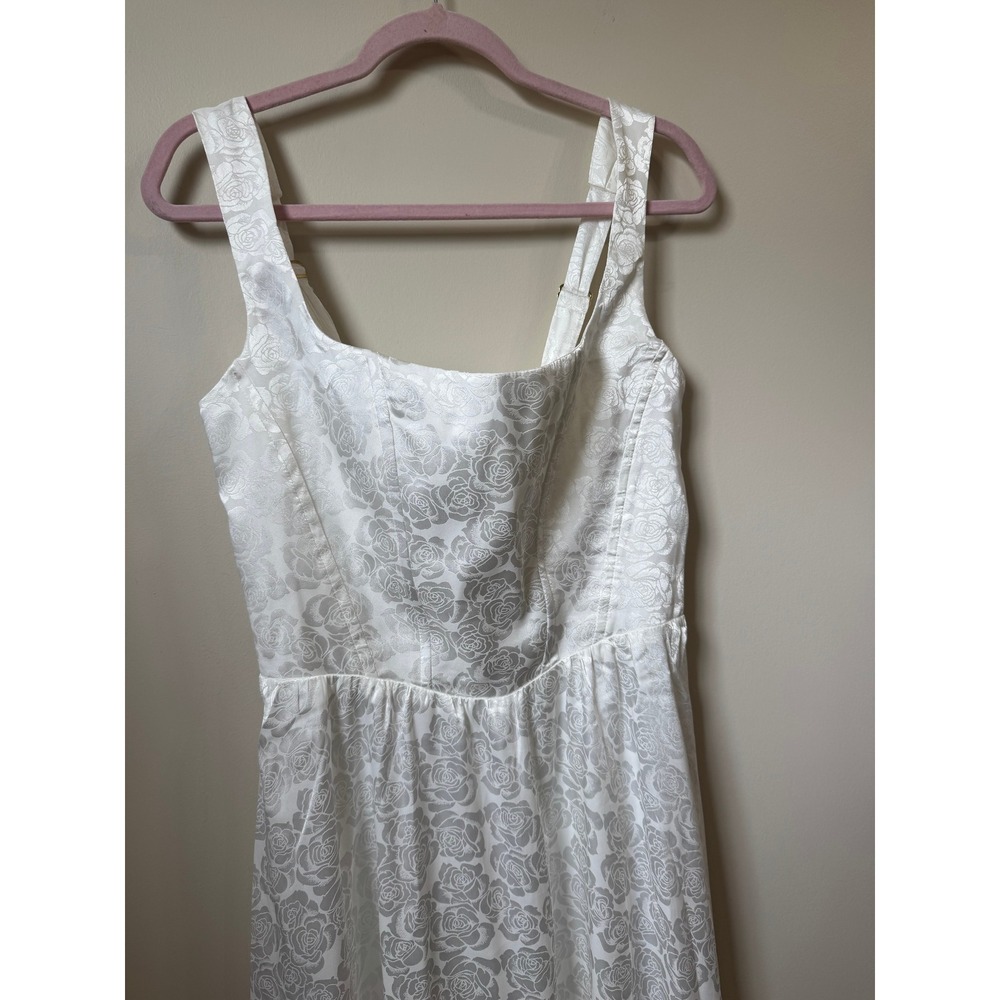 Show Me Your Mumu Midi Dress Square Neck Smocked Back Bridal Summer - Picture 6 of 10